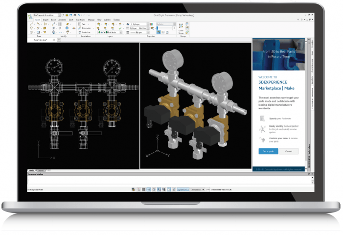 draftsight-3dexperience Dashboard