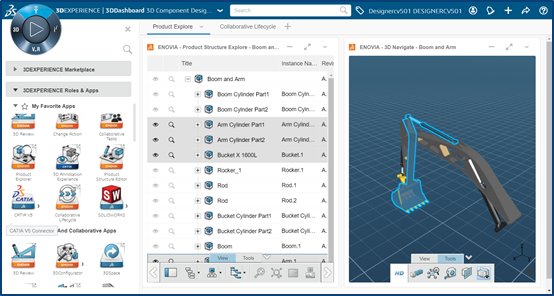 Navigate Product Structure via web